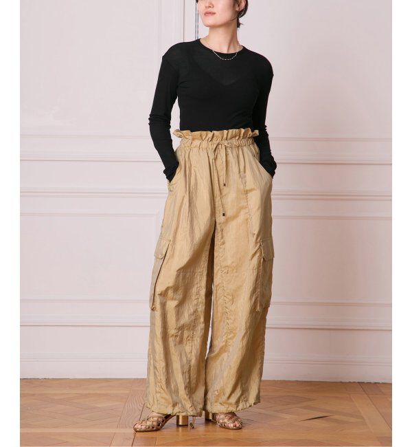 IENA LA BOUCLE「babaco/ババコ Twisted cotton back tied ロングスリーブプルオーバー BA01-CR25」|Tシャツ・カットソー|