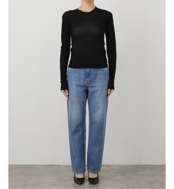 IENA LA BOUCLE「babaco/ババコ Twisted cotton back tied ロングスリーブプルオーバー BA01-CR25」|Tシャツ・カットソー|