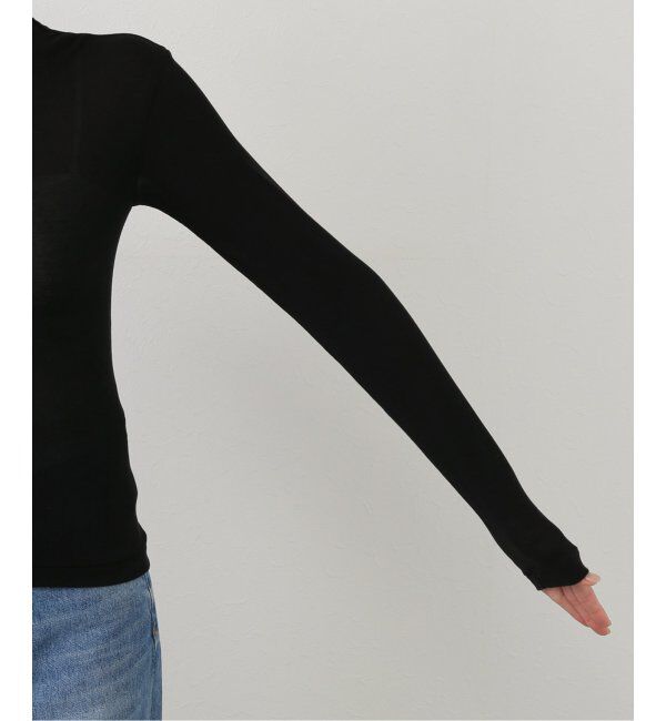 IENA LA BOUCLE「babaco/ババコ Twisted cotton back tied ロングスリーブプルオーバー BA01-CR25」|Tシャツ・カットソー|