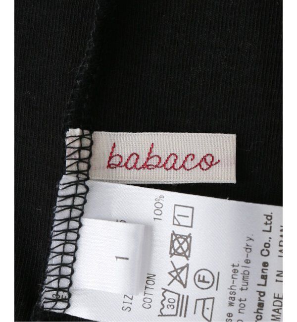 IENA LA BOUCLE「babaco/ババコ Twisted cotton back tied ロングスリーブプルオーバー BA01-CR25」|Tシャツ・カットソー|