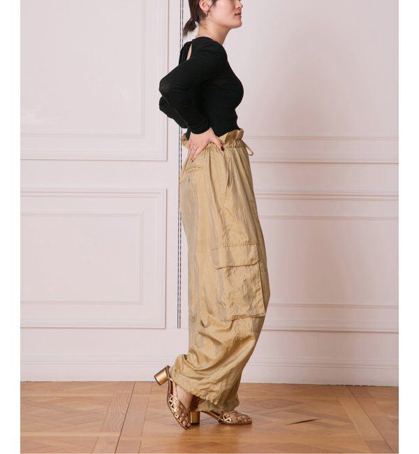 IENA LA BOUCLE「babaco/ババコ Twisted cotton back tied ロングスリーブプルオーバー BA01-CR25」|Tシャツ・カットソー|