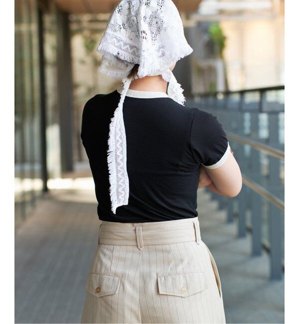 IENA LA BOUCLE「fifi original collection tirm シアーTシャツ」|Tシャツ・カットソー|