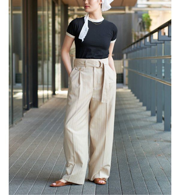 IENA LA BOUCLE「fifi original collection tirm シアーTシャツ」|Tシャツ・カットソー|