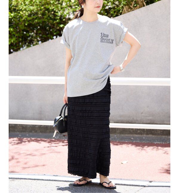 SLOBE IENA「《追加》フリルカットソータイトスカート」|スカート|