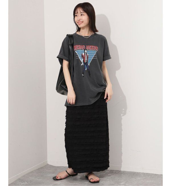 SLOBE IENA「《追加》フリルカットソータイトスカート」|スカート|