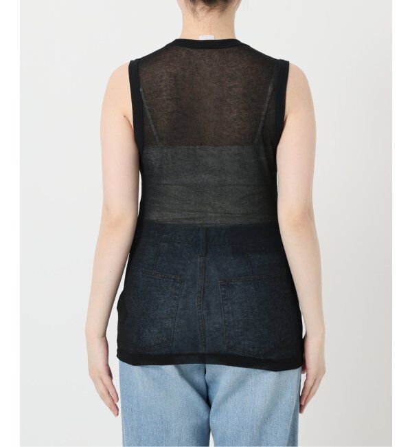 IENA LA BOUCLE「《追加》IENA LA BOUCLE 水撚りガスフライスノースリーブ」|Tシャツ・カットソー|