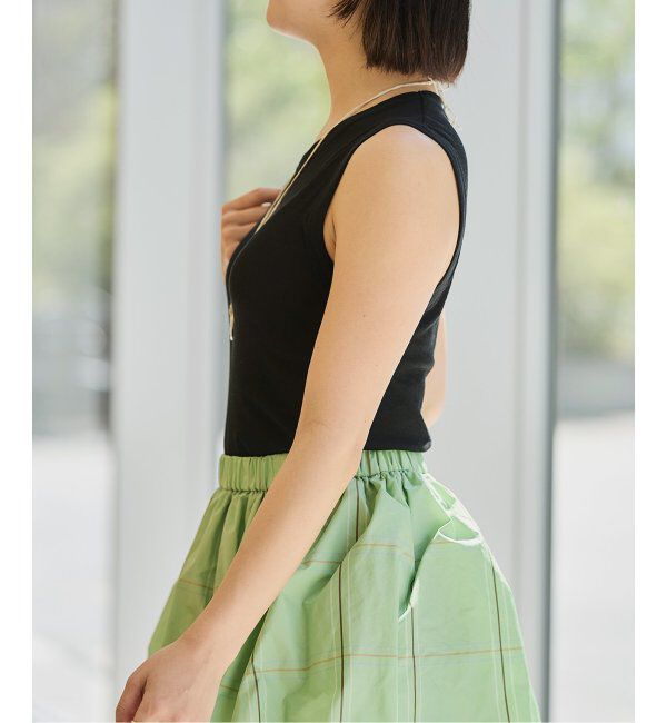 IENA LA BOUCLE「《追加》IENA LA BOUCLE 水撚りガスフライスノースリーブ」|Tシャツ・カットソー|