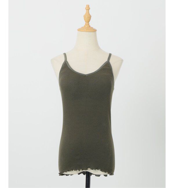 SLOBE IENA「PALM/パーム SIMPLE RIB CAMISOLE PLM23SS06」|インナー|