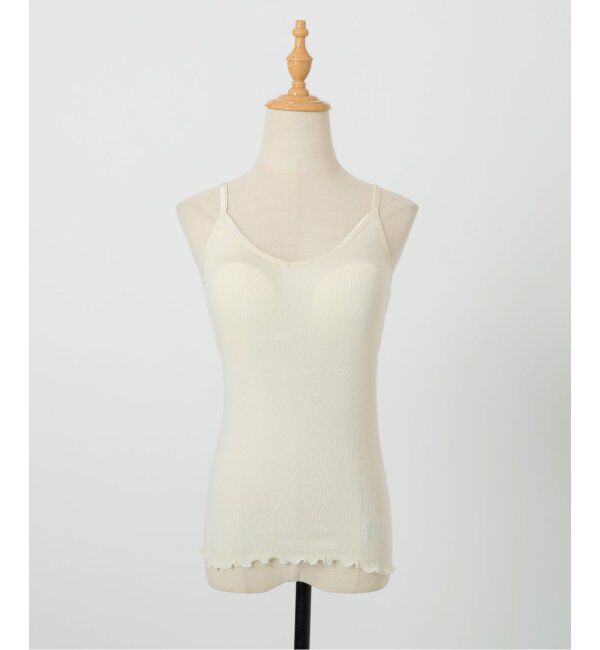 SLOBE IENA「PALM/パーム SIMPLE RIB CAMISOLE PLM23SS06」|インナー|