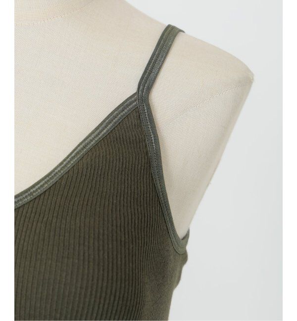SLOBE IENA「PALM/パーム SIMPLE RIB CAMISOLE PLM23SS06」|インナー|