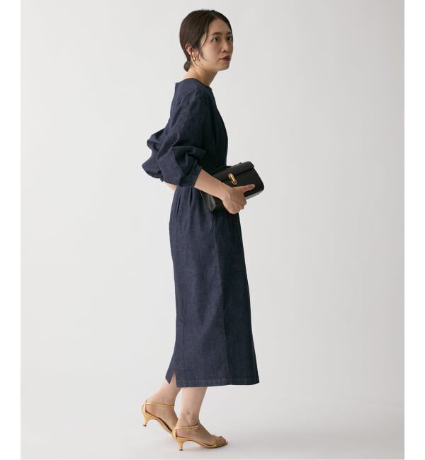 VERMEIL par iena「ストレッチデニムウエストシェイプワンピース」|ワンピース|