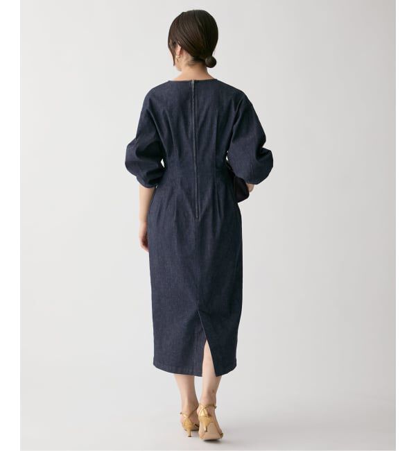 VERMEIL par iena「ストレッチデニムウエストシェイプワンピース」|ワンピース|