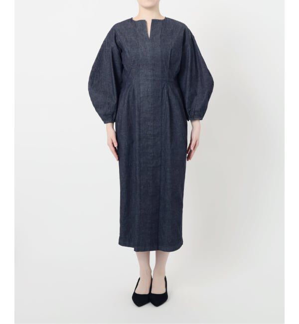 VERMEIL par iena「ストレッチデニムウエストシェイプワンピース」|ワンピース|
