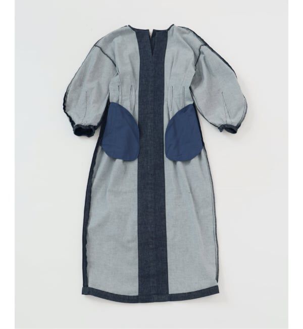 VERMEIL par iena「ストレッチデニムウエストシェイプワンピース」|ワンピース|