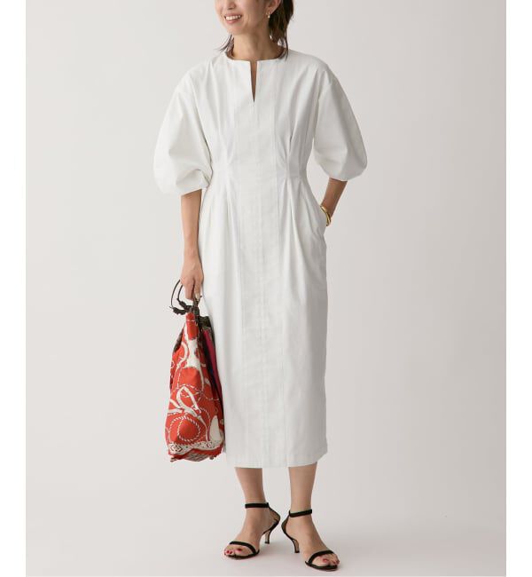 VERMEIL par iena「ストレッチデニムウエストシェイプワンピース」|ワンピース|