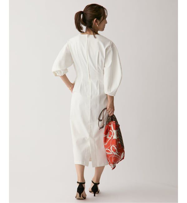 VERMEIL par iena「ストレッチデニムウエストシェイプワンピース」|ワンピース|