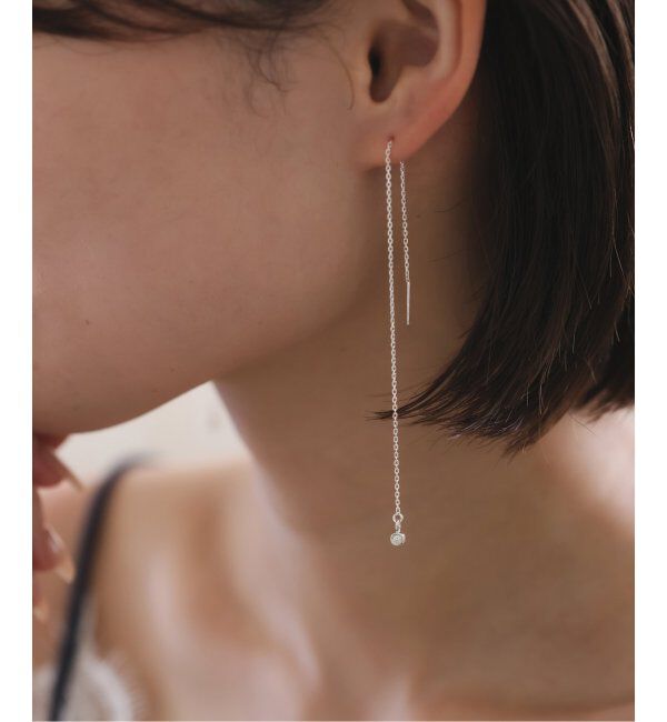 SLOBE IENA「unique/ユニーク SLOBE別注 ダイヤモンドチェーンピアス」|ピアス|