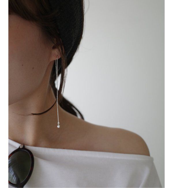 SLOBE IENA「unique/ユニーク SLOBE別注 ダイヤモンドチェーンピアス」|ピアス|