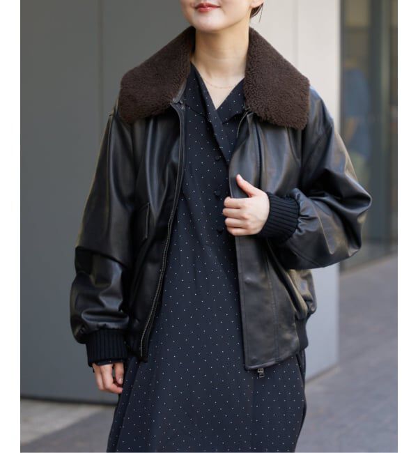 シープスキンジップブルゾン（IENA）｜ルミネのファッション通販