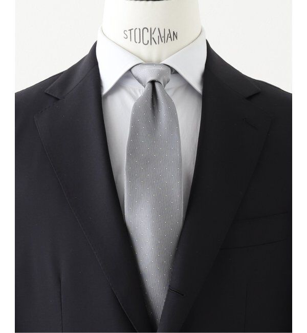 EDIFICE「AX*スモールドットタイ」|ネクタイ・蝶ネクタイ|シルバー