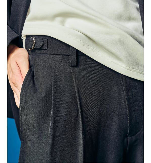 417 EDIFICE「&rdquo;4WAYストレッチ&rdquo; 2タックパンツ」|スラックス|