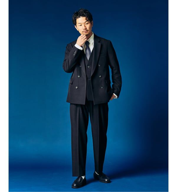 417 EDIFICE「&rdquo;4WAYストレッチ&rdquo; 2タックパンツ」|スラックス|