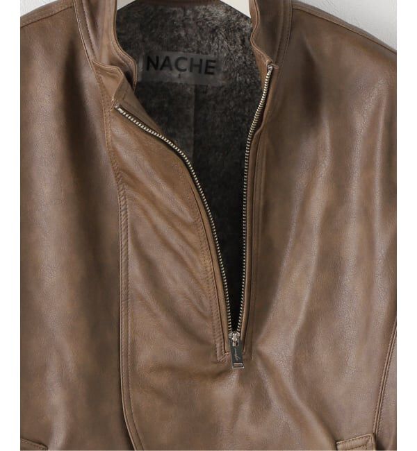 PULP「【Geek Office / ギークオフィス】NACHE / ナチェ RIDER LEATHER SHEARLING JACKET」|ライダースジャケット|