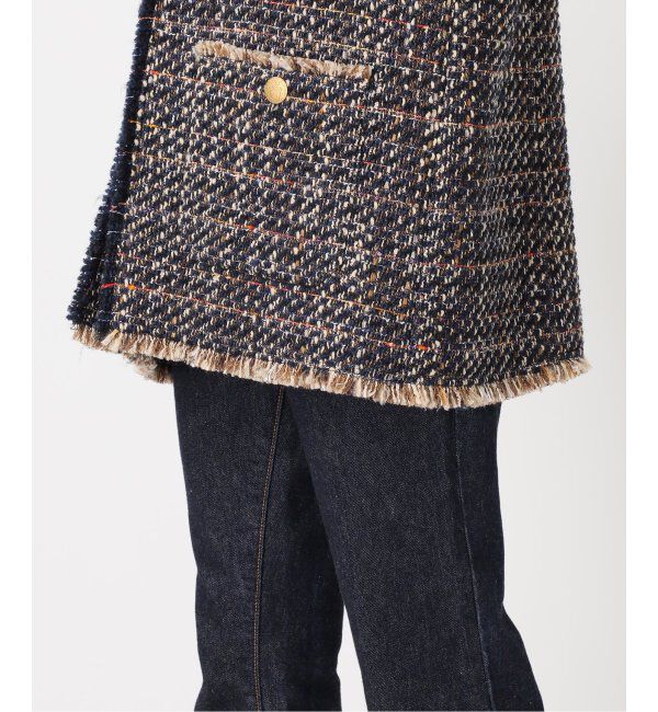 journal standard L'essage「《SP》GIOLICAツイードBIGジャケット」|ノーカラージャケット|