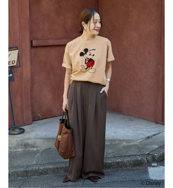 JOURNAL STANDARD「《WEB・一部店舗限定》ピグメントMICKEY /  Tシャツ」|Tシャツ・カットソー|