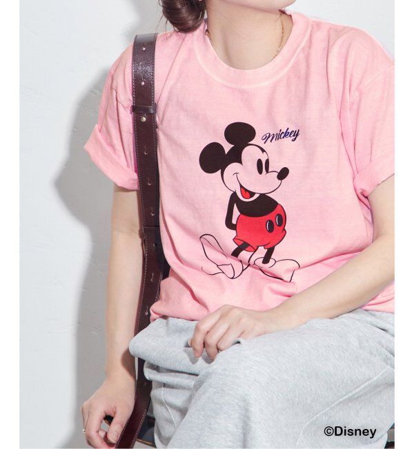 JOURNAL STANDARD「《WEB・一部店舗限定》ピグメントMICKEY /  Tシャツ」|Tシャツ・カットソー|