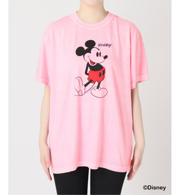 JOURNAL STANDARD「《WEB・一部店舗限定》ピグメントMICKEY /  Tシャツ」|Tシャツ・カットソー|