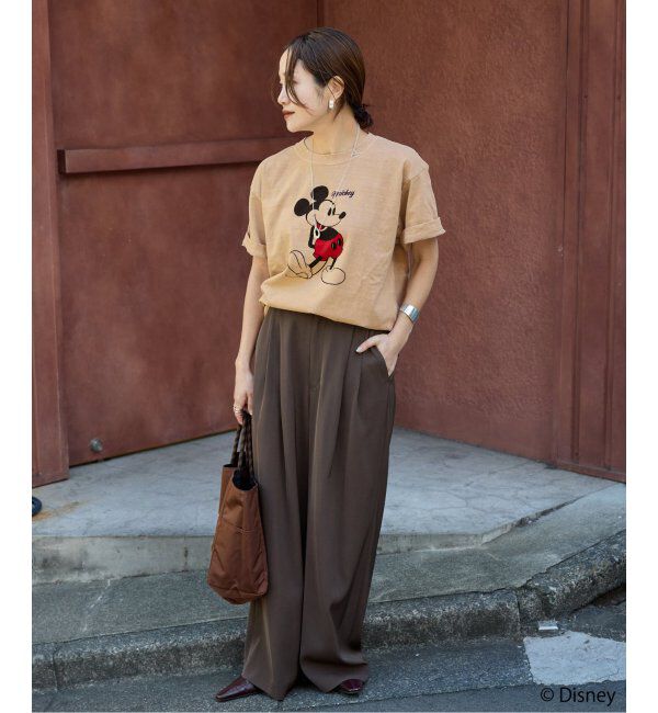 JOURNAL STANDARD「《WEB・一部店舗限定》ピグメントMICKEY /  Tシャツ」|Tシャツ・カットソー|