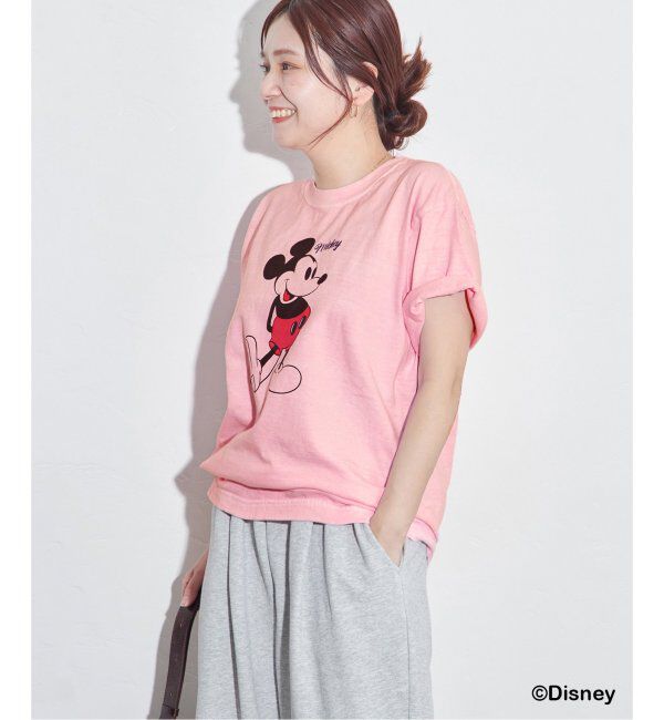 JOURNAL STANDARD「《WEB・一部店舗限定》ピグメントMICKEY /  Tシャツ」|Tシャツ・カットソー|