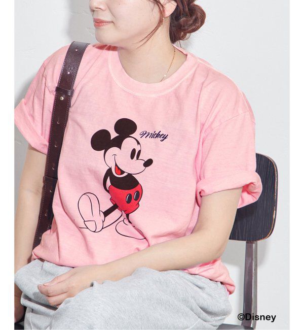 JOURNAL STANDARD「《WEB・一部店舗限定》ピグメントMICKEY /  Tシャツ」|Tシャツ・カットソー|