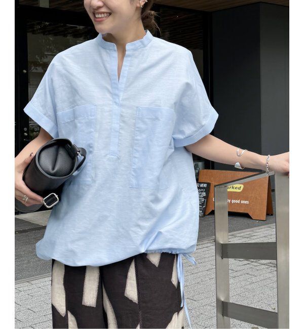 JOURNAL STANDARD「ハードマンズリネンコットンフレンチスリーブスキッパーシャツ」|シャツ・ブラウス|