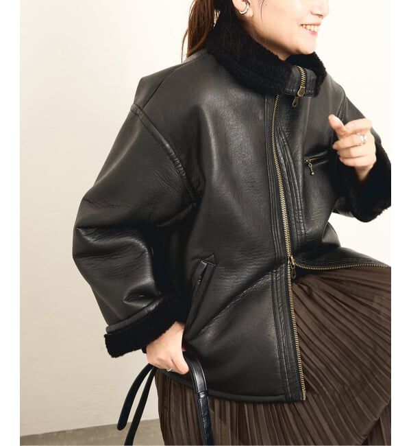 ※専用※ジャーナルスタンダード　フェイクレザーボアブルゾン　ブラック ジャーナルスタンダード JOURNAL STANDARD 《WEB限定追加》フェイク