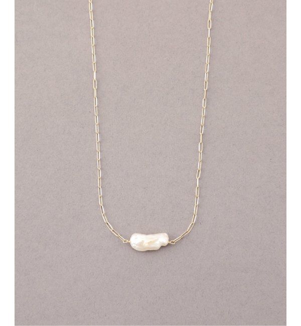 Lilas by Spick&Span「ビワパールチェーンネックレス K10」|ネックレス|