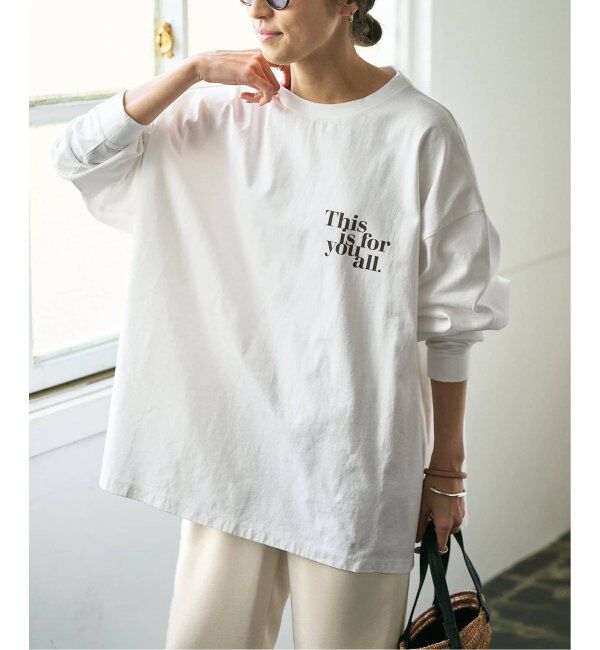 FRAMeWORK「≪追加≫【haru&times;FRAMeWORK】ロゴロンT2」|Tシャツ・カットソー|