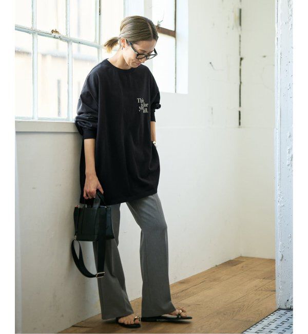 FRAMeWORK「≪追加≫【haru&times;FRAMeWORK】ロゴロンT2」|Tシャツ・カットソー|