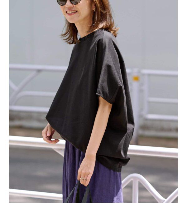 FRAMeWORK「≪追加≫スムースコクーンプルオーバー 3」|Tシャツ・カットソー|ブラック