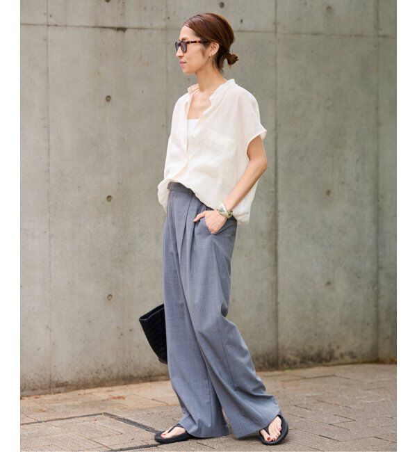 FRAMeWORK「≪追加≫キャップスリーブドロストシャツ」|シャツ・ブラウス|