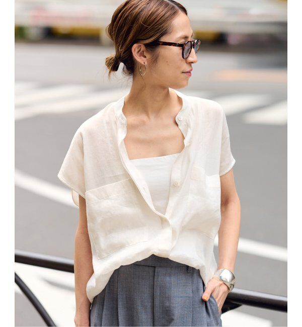 FRAMeWORK「≪追加≫キャップスリーブドロストシャツ」|シャツ・ブラウス|