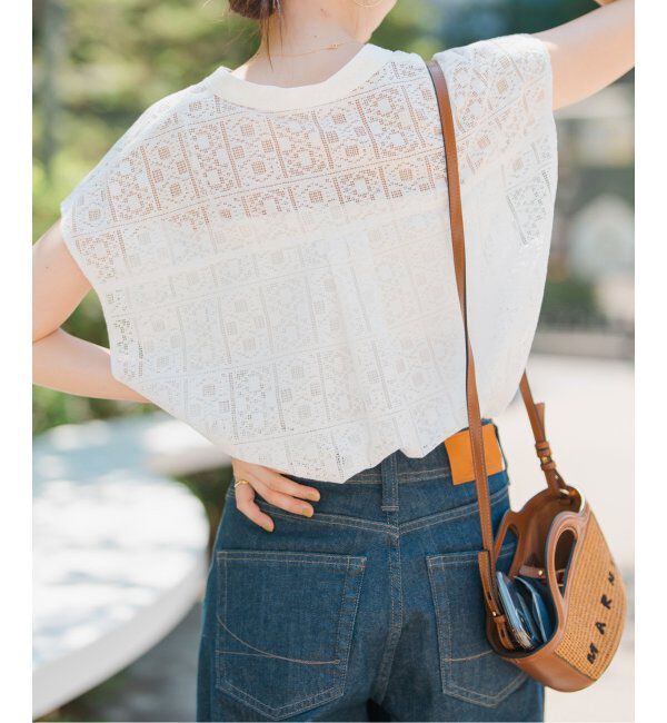 WEB限定 / 追加3》PEレースフレンチスリーブシャツ（Spick and Span