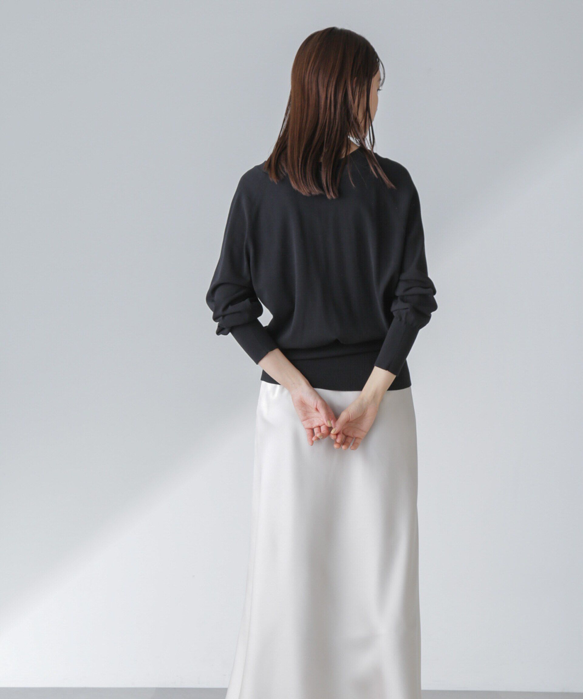 nano･universe「TEKNICO GIZA前後2wayカーディガン」|ニット・セーター|