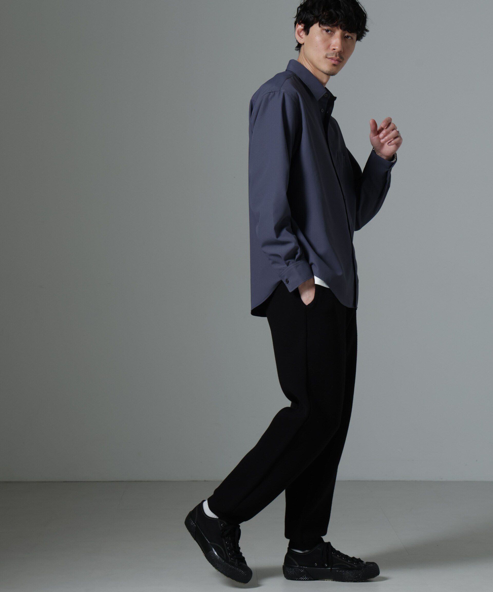 nano･universe「AMATA コットンタッチレギュラーカラーシャツ」|シャツ・ブラウス|