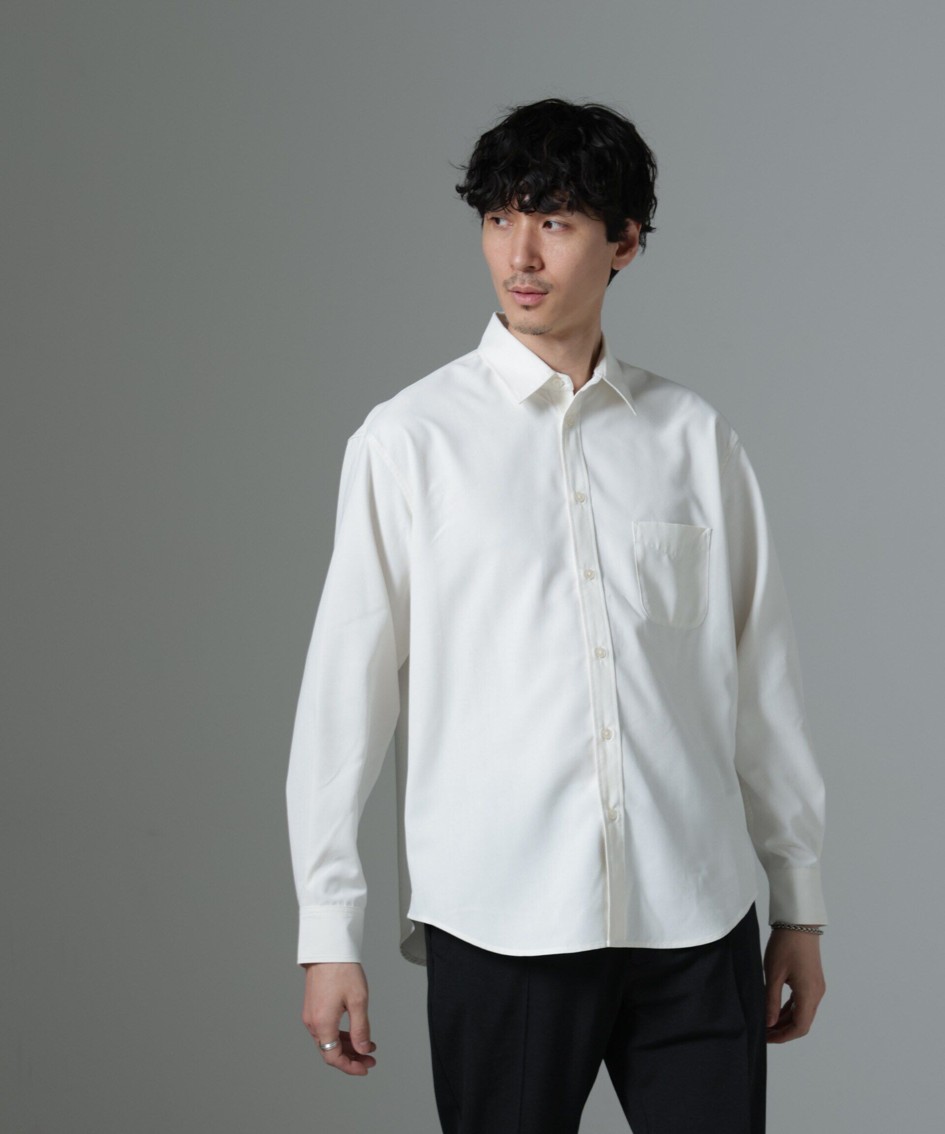 nano･universe「AMATA コットンタッチレギュラーカラーシャツ」|シャツ・ブラウス|