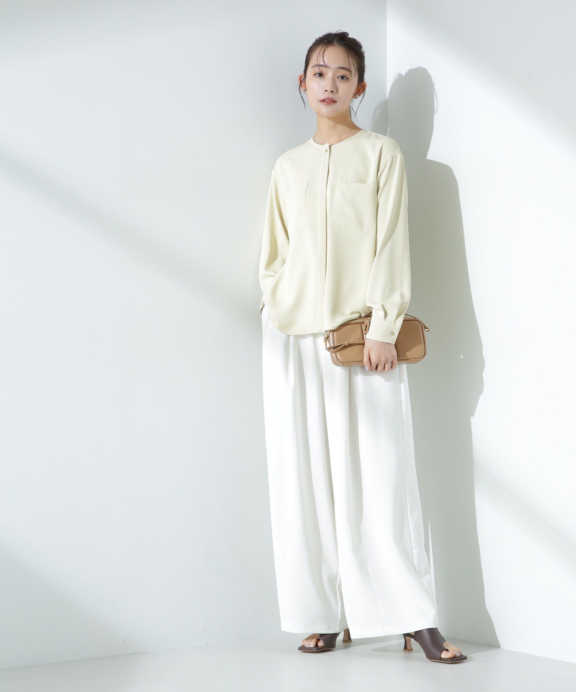 nano･universe「Ｗポケットブラウス」|シャツ・ブラウス|