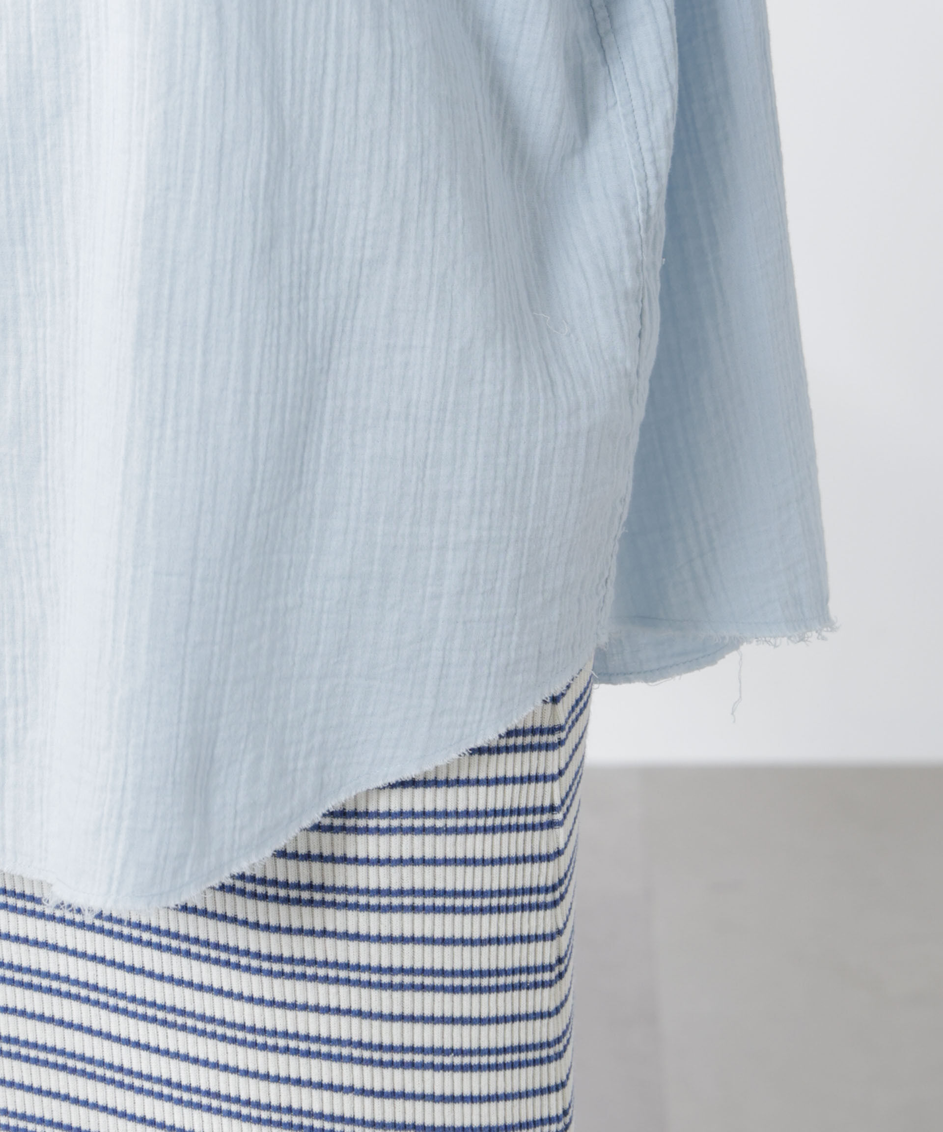 nano･universe「GREYCHORD/SANDY BIG オーバーサイズロングスリーブシャツ」|シャツ・ブラウス|