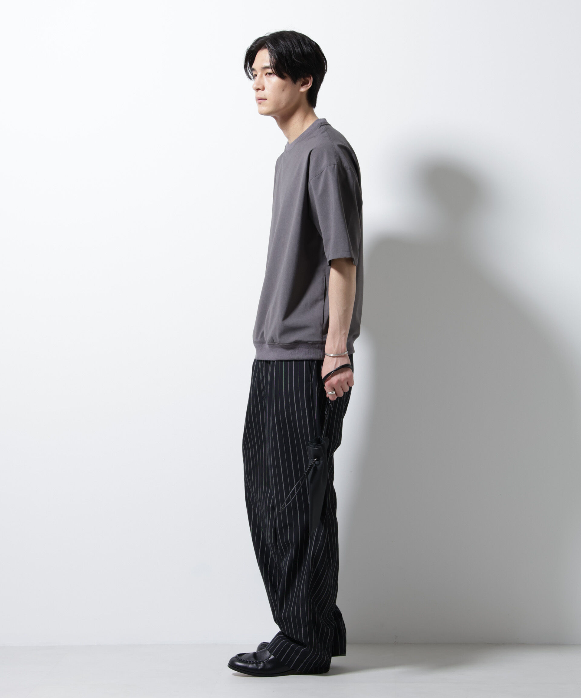 nano･universe「エアリーストレッチ布帛Tシャツ」|シャツ・ブラウス|