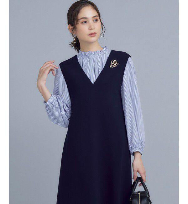 組曲「【WEB限定】ライトデシン フリル襟ブラウス」|シャツ・ブラウス|ﾌﾞﾙｰｽﾄ